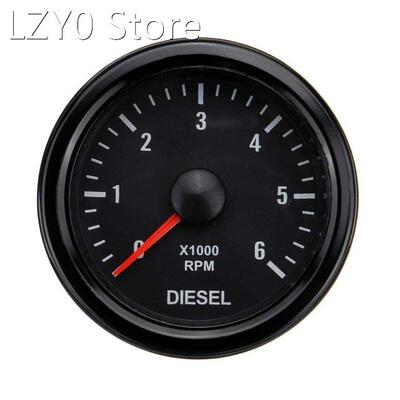 52mm 12V Car Tachometer 0-6000 RPM (On Dash) White Electrica
