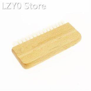 LP Vinyl Record Cleaning Brush Anti-static Goat Hair Wood Ha