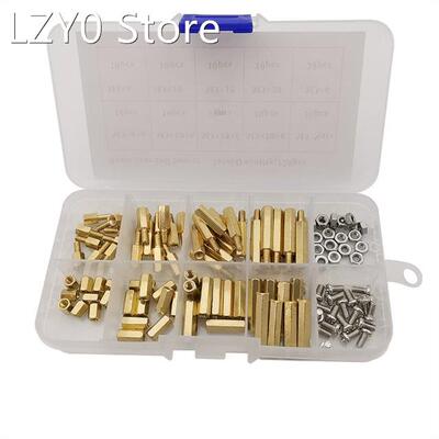 120Pcs M3 Male Female Brass Hex Column Standoff Support Spac