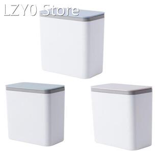 Small Garbage Can Little Tiny Waste Basket Compact Covered C