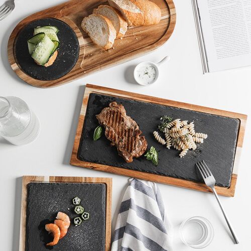 Solid Wood Lovesickness Western-style Japanese Food Wooden P