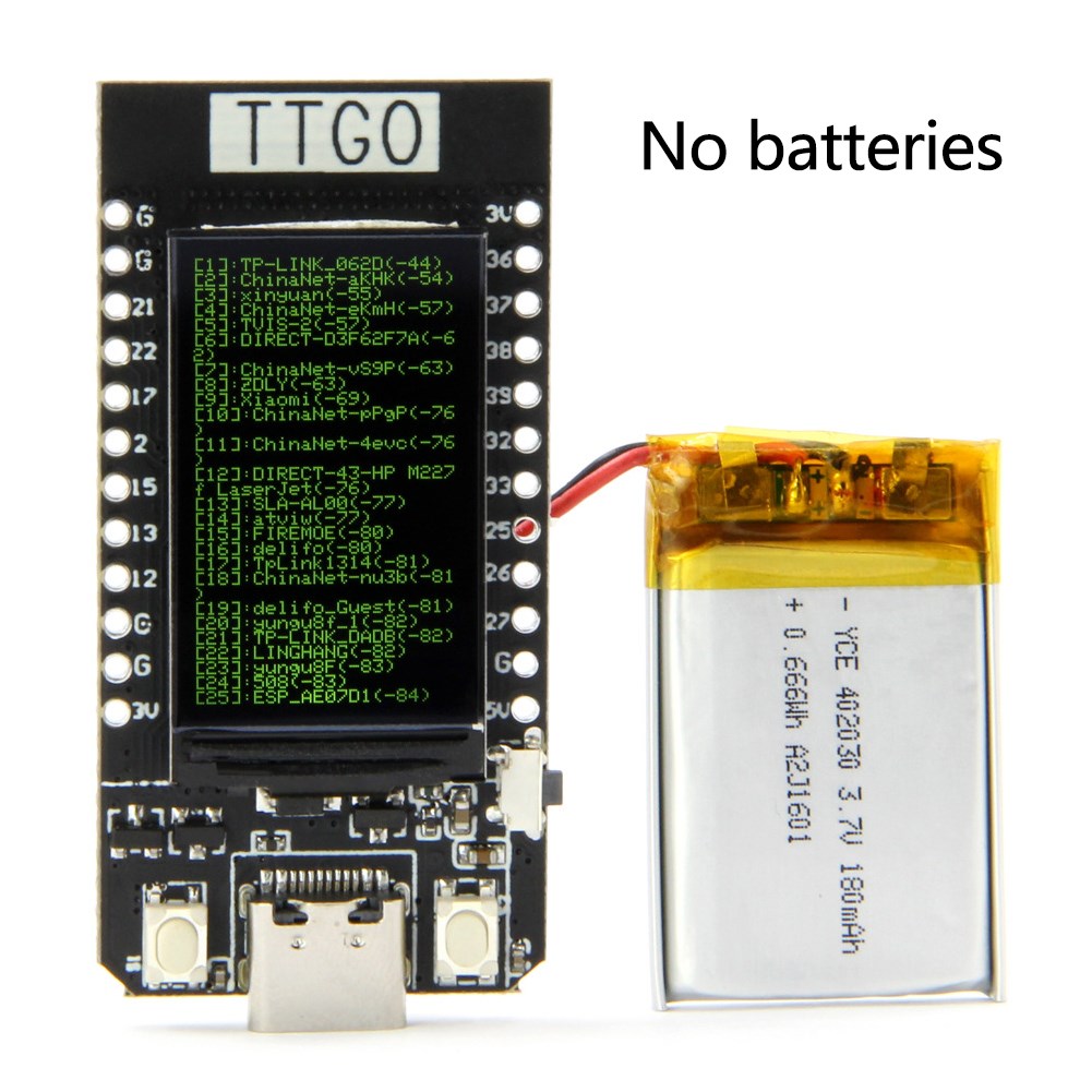 Type-C 1.14 Inch TTGO T-Display ESP32 WiFi Module Conversion