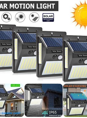 100 LED Solar Light Garden Solar Lamp PIR Motion Sensor Sola