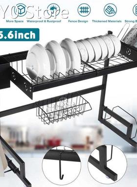 Stainless Steel Dish Drying Rack Over the Sink Kitchen Stora
