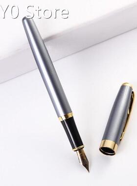 0.5MM Iridium Nib Fountain Pen Metal Barrel Pull-out to Refi