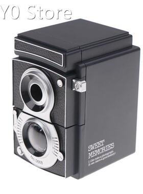 1pc Automatically Black Pencil Sharpener Vintage Twin-lens