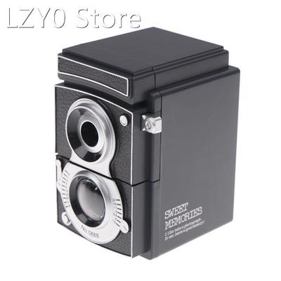 1pc Automatically Black Pencil Sharpener Vintage Twin-lens