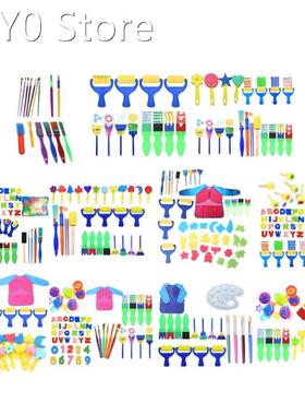 Sponge Paint Brushes Kits Painting Brushes Tool Kit for Kids