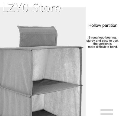 Hanging Closet Shelf Wall Mount Foldable 10 Shelves Grey Clo