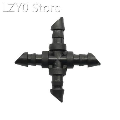 4 mm 4-way Hose Splitter with Barb for Garden Drip Irrigatio