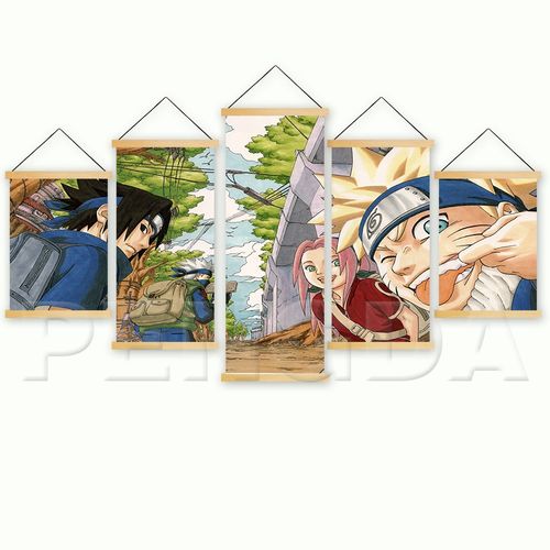 Canvas Print Home Decoration Wall Artwork 5 Panel Anime Naru