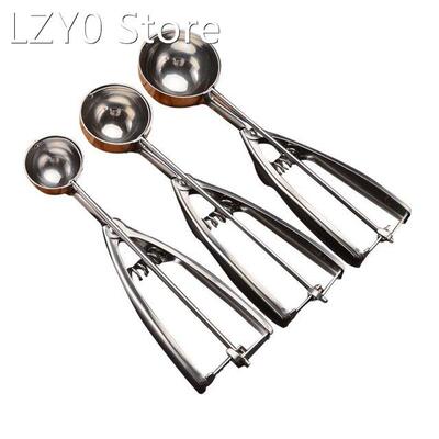 Ice Cream Scoop Kitchen Tools 3 Size Stainless Steel Spring
