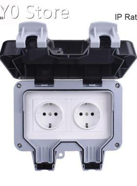 IP66 Weatherproof Waterproof Outdoor Wall Power Socket 16A D