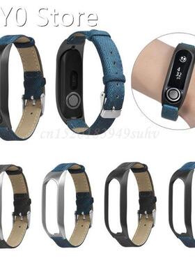 Vintage Watchband Canvas Bracelet Watch Band Metal Case Wris