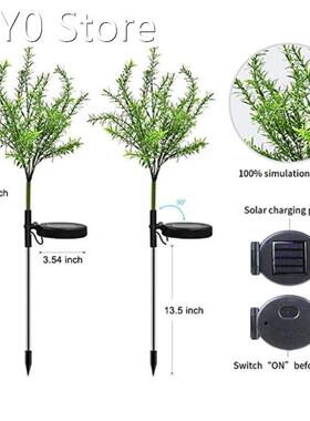 Solar Garden Lights Tree Outdoor Multi-Color Changing LED St
