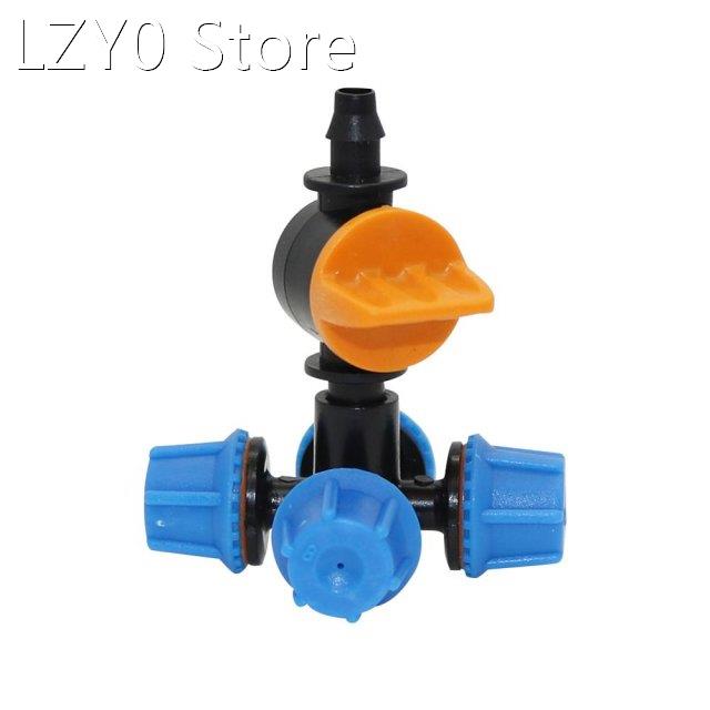 10 sets 360 Degree Atomization Misting Cross Nozzles with 6m