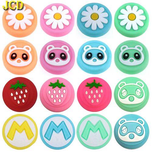 JCD 2PCS Silicone  Joystick Cover Thumb Stick Grip Cap For