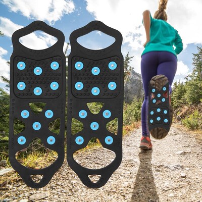 Shoe-Crampons Snow-Grips 11-Spikes Anti-Slip Cleats Over-Sho