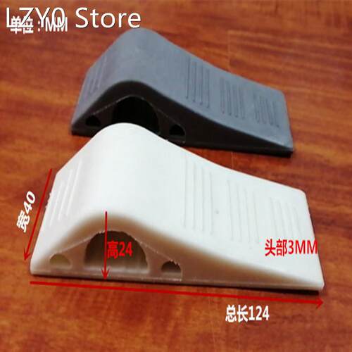 2 PCs Rubber Gray Door Stop Door Stopper Wedge Heavy Duty Pr