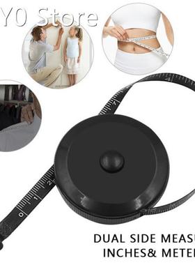 1.5m/60inch Black White Tape Measures Dual Sided Retractable