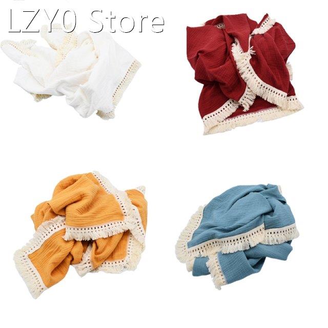 2022 New Baby Month Blanket Cotton Soft Kids Newborn Swaddle