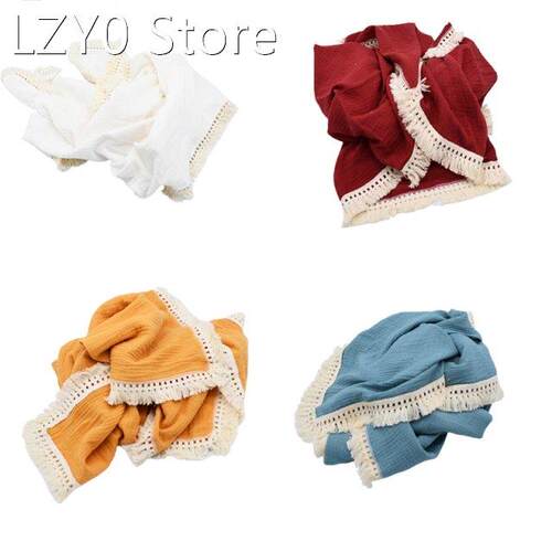 2022 New Baby Month Blanket Cotton Soft Kids Newborn Swaddle