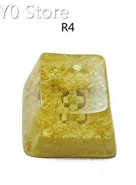 Rendering Handmade Customized OEM R4 Profile Resin Keycap fo