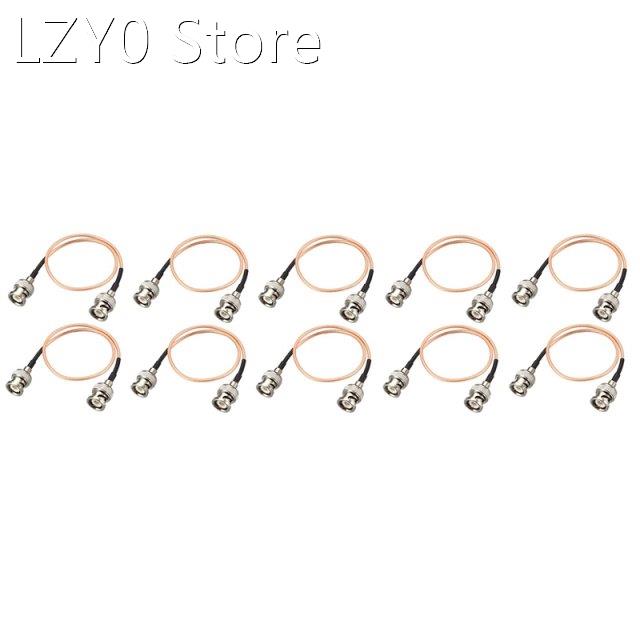 10 Pcs RG316 BNC Male to BNC Male Plug Connector RF Pigtail