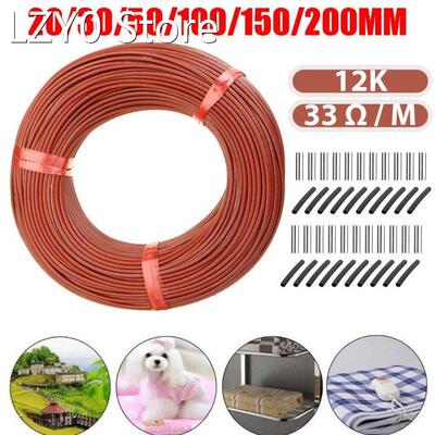 20 to 100 Meters 12K Floor Warm Heating Cable 33ohm/m Carbo