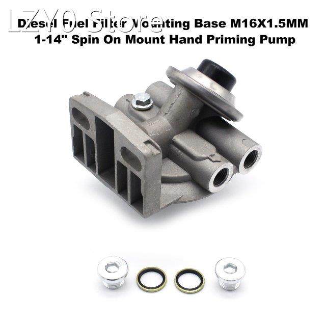 diesel fuel filter mounting base m16x1.5mm 1-14 sp