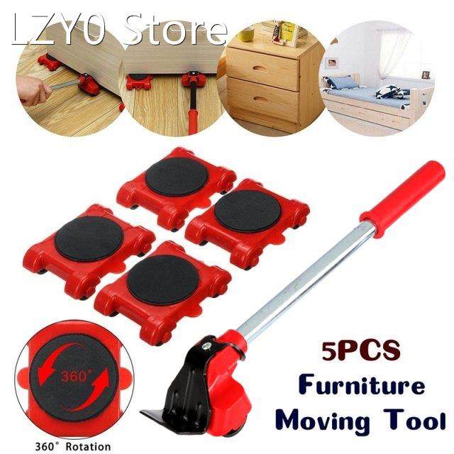 5pcs/set furniture mover for home shop lifting moving heavy