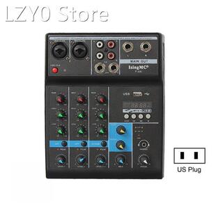 F-4A Professional Wireless 4-channel Audio Mixer Portable Bl