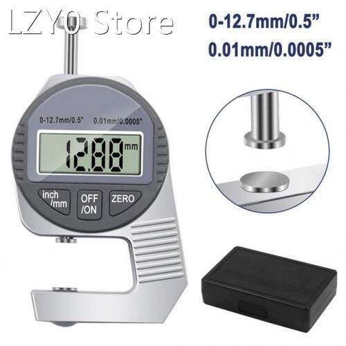 0-12.7mm / 0.01mm Digital Thickness Gauge Metal Width Measur