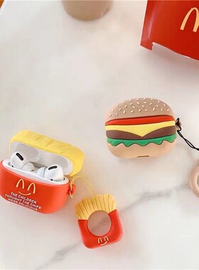 Cute Food French Fries Burger Hamburger Headphone Cases For