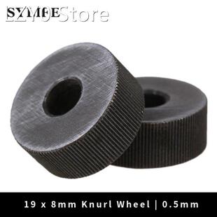 2 x Knurling Tool Silver Single Straight Wheel Linear Knurl