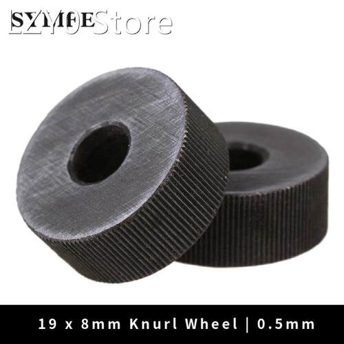 2 x Knurling Tool Silver Single Straight Wheel Linear Knurl
