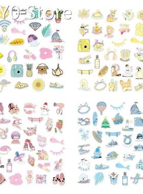 35pcs Cute Cartoon Sticker Decal for Children to DIY Suitcas