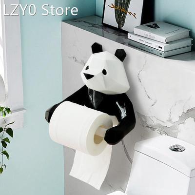 Resin Panda Roll Toilet Tissue holder Wall Mounted Toilet Pa