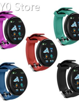 Cross-Border New Product D18 round Screen Smart Bracelet Col