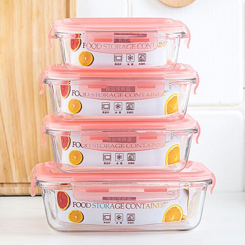 Glass Lunch Box Preservation Box Preservation Bowl Set Refri