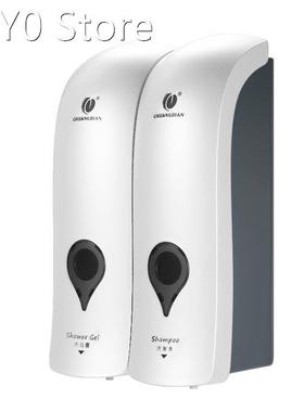 300ml*2 Wall Mounted Double-Head Manual Soap Dispenser Showe