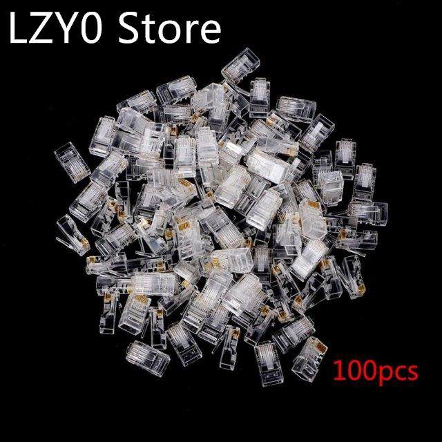 NEW 25/100/200/500PCS Gold plated RJ45 Net Network Modular P