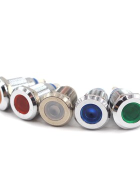 1PC 12mm LED Metal Indicator Light Waterproof Signal Lamp Wa