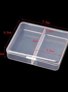 MISIE 6pcs /set Plastic Transparent Storage Box Jewelry Pill