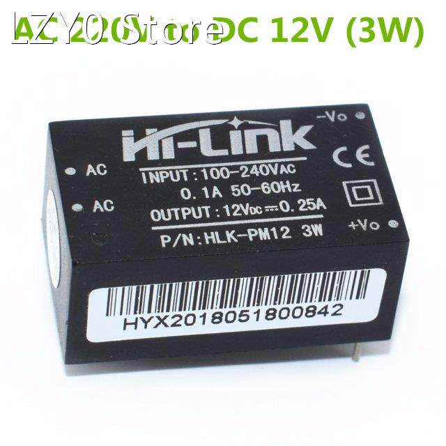 5pcs HLK-PM12 AC-DC 220V to 12V Buck Step Down Power Supply