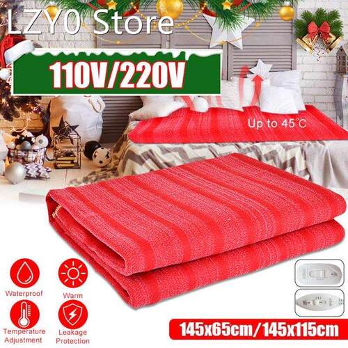 145x65cm 110V 220V Winter Electric Blanket Heater Single Bod