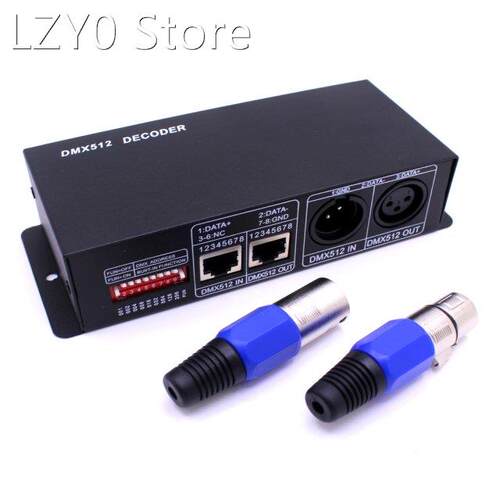 DC12-24V DMX512 Decoder LED Controller 3CH 4Channel Driver R