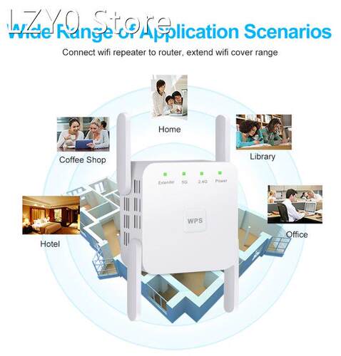 5G WiFi Repeater WiFi Amplifier 5Ghz WiFi Long Range Extende