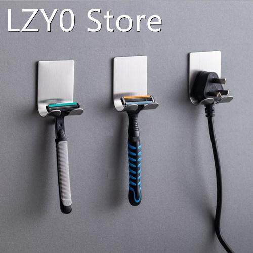 Razor Holder Shaver Hook Hanger Stand Self Adhesive Stainles