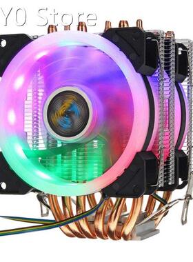 6 Heatpipe Cpu Cooler Fan 3 Line Rgb Led Cooling Fan Quiet H